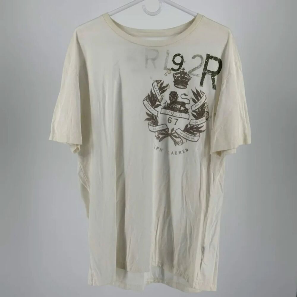 Polo Ralph Lauren RL92R Lions Crest T-Shirt Size Large